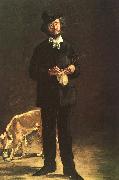Edouard Manet Portrait of Gilbert Marcellin Desboutin oil painting on canvas